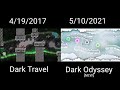 Dark Travel vs Dark Odyssey comparison (JonathanGD levels)