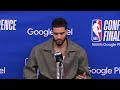 Jayson Tatum talks Game 3 win vs Pacers, Postgame Interview 🎤