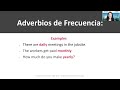 Adverbios de Grado, Frecuencia, Afirmativos, Negativos, Duda y Conjuntivos.