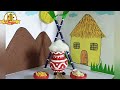 Pongal/Makar sankranti craft ideas with Paper | Newspaper Pongal pot, sugarcane, sun, bowls | DIY