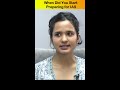 When Did You Start Preparing For IAS Exam?- Shruti Sharma, AIR-1, CSE 2021 #shorts