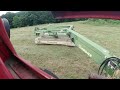 Cutting Hay In The Virginia Mountains - Massey Ferguson 1105 & Krone 2801cv