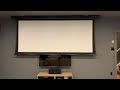EluneVision Reference 4K Tab Tension Ceiling Mounted Projection Screen