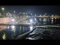 Krishna River Night View On Prakasam Barrage