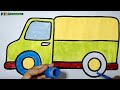 How To Draw A Van || Step By Step Very Easy Van Drawing || Bus Drawing,Painting,Coloring For Kids🖌️🎨