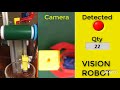 Pick and place Robot using image processing OpenCV