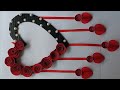 Beautiful paper wall hanging craft// Heart paper flower craft// ideas with paper #diy