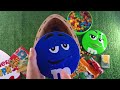 Rainbow box kinder surprise! Delicious ASMR video. #asmr #kids #M&M'S #sweets 🍡🍭🍬🍫