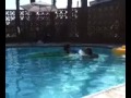 Kyrie 1st time swimming