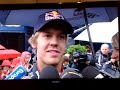 Vettel gets his ear tweaked by Schumie - Spa 2010