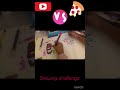 Me VS my friend drawing challenge