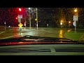 Time-lapse driving around Wausau and Rib Mountain, WI on stormy night.