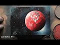 The Red Planet : Spray Paint Art