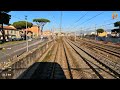 Cab Ride Pisa - Cinque Terre - Genova (Italy, Liguria) train driver's view in 4K