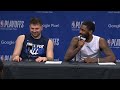 Luka Doncic and Kyrie Irving react to Game 6 win vs OKC and advancing to WCF