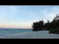 Gentle waves lapping at Pongwe Beach