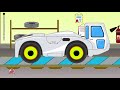 Taxi Car | Car Garage | Car Repair Cartoon Video For Kids