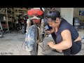 Repair girl helps orphans for free. Electric vehicle engine failure, IC failure