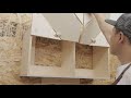 woodworking folding door idea! / kinetic door cabinet / scissor door / folding door