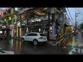 Seoul Rainy Evening Tour of Hyochang-dong Alley | Ambience Sounds 4K HDR