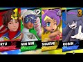 Sakura vs Twintelle vs Shantae vs Hex Maniac [Chaos Kid Member Request Quickie] SSBU Mods