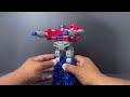 Transformers One Power Flip Optimus Prime Mainline Toy Detailed 4K video Review. Tons of Fun!