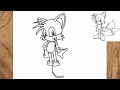 Como dibujar a Tails de Sonic x paso a paso