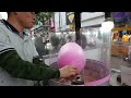 Japanese Street Food - COTTON CANDY ART Chicken, Rabbit, Bear Japan