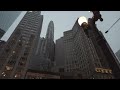 4K Walking in Downtown Chicago - A Gloomy Evening Before Christmas - Michigan Ave - Binaural - 2022