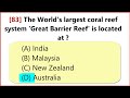 100 GEOGRAPHY GK | World Geography GK | Geography Quiz MCQ Questions  General Knowledge