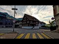 Driving in SWISS  ( GOLDAU ) One of the most beautiful Village in Switzerland 4K