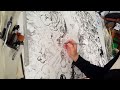 Big Fantasy Drawing on A1 Paper TIMELAPSE