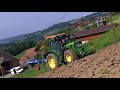 Pflügen extrem | 4-Schar Lemken | John Deere 6430