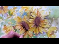 Loose watercolor flowers