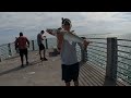 Combat Fishing with Pier MONSTERS!!! (Fort Desoto Tampa Florida)