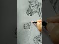 Zebra visits & hypnotizing zebra artwork #viral #zebra #pencilart