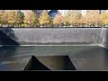 9/11 memorial infinity pool NYC November 2021