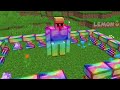 Secret RAINBOW BASE INSIDE RAREST CAR in Minecraft ! MERCEDES-BENZ BASE !