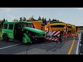 Cars vs Cliff, Spikes & Guardrails ▶️ BeamNG Drive