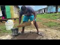 I never know this was possible | tiling a board house | my sister's house in Westmoreland | progress