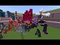 PILLAGER ALLIANCE Vs WARDEN & ENDERMAN ALLIANCE MOBS BATTLE IN MINECRAFT