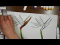 Alcohol Marker Part 2: Coloring the Bird of Paradise Flower (Free image download!)