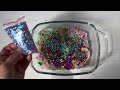 Mixing homemade slime satisfying video