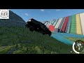 BeamNG.Drive Mega Ramp Jumps & Crashes Real Car Mods Ep.2 - NGbeam ND Crash - #beamngdrive