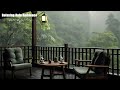 Forest Retreat Relax on Your Balcony Sofa to Soothing Rain Sounds for Sleep 😴🌧️
