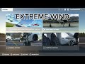 Extreme wind cessna citation very hard landing at John Lennon Airport | msfs2020