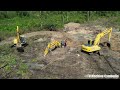 Full Video Successfully100% Expert Techniques Recovery Excavator Open Forest Road Stuck Deep In Mud