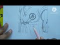 How to draw Goku sketch | Draw sketch step by step