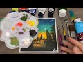 Under Night Sky Painting / Acrylic Painting for Beginners