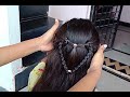 Unique pretty Open Hairstyle for Womens| Easy Attractive Hairstyle for party's| #hairstyle  #hair